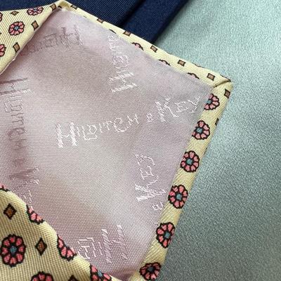 5 Luxury Designer Silk Ties - Brioni, Borrelli, Hilditch Key, Barker Black