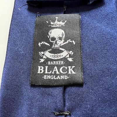 5 Luxury Designer Silk Ties - Brioni, Borrelli, Hilditch Key, Barker Black