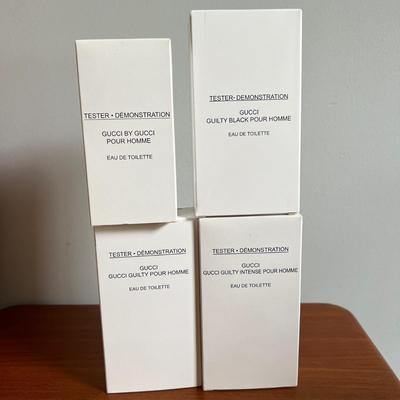 Lot of 4 Gucci Mens Cologes
