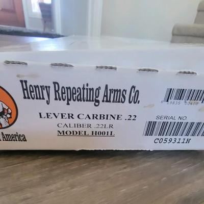 Henry Repeating Arms Co. Lever Carbine .22 with Brand New in the Package Skinner Gun Sight