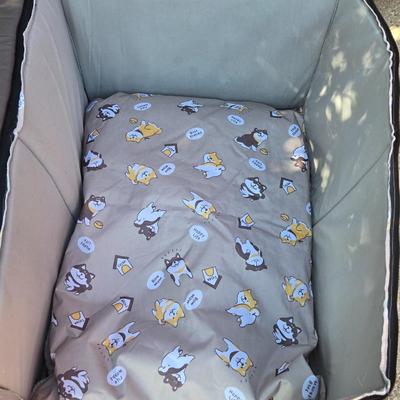 Portable, Collapsible Padded Dog House Bed