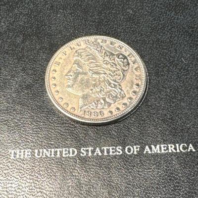 1886 S MORGAN UNCIRCULATED US COIN 1$