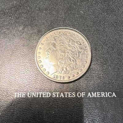 1879 S MORGAN UNCIRCULATED US coin 1$ silver