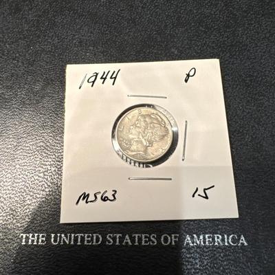 1944 P Mercury MS 63 US COIN 10c