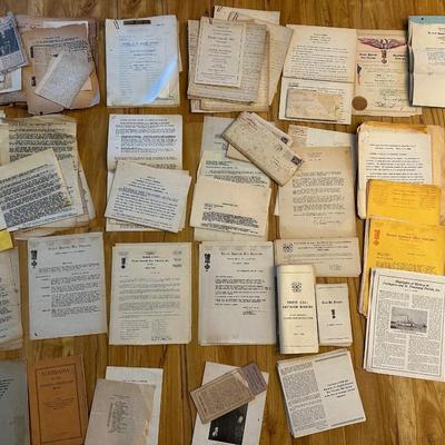 USWV, Captain Harry A. Mackie Speeches, Clippings, Letters