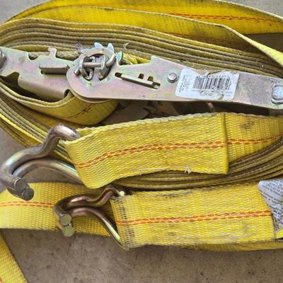 Ratchet Strap Wire Hook Truck Tie Down Set
