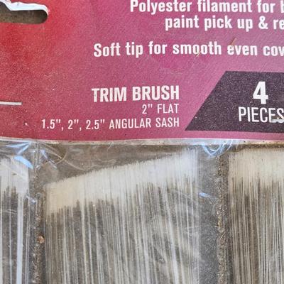 Paintbrushes and Small Rollers for Wallpaper and Wallpaper Tool