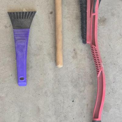 Snow and Ice Scrappers Brush and Squeegee