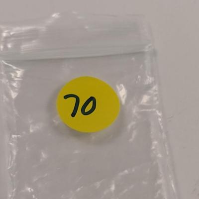 Large Stone and Metal Pendant (#70)