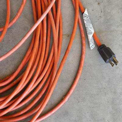 Long Orange Extension Cord