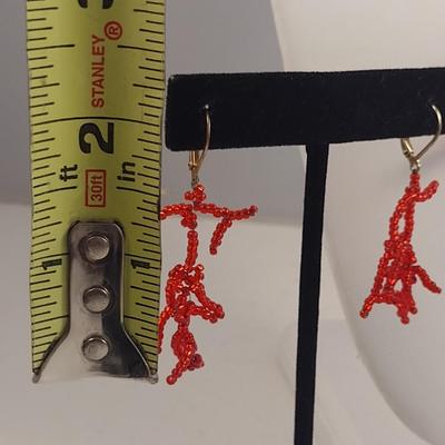 Hand Made Seed Bead Crab Design Necklace with Bracelet and Earrings (#72)