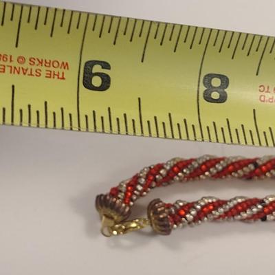 Hand Made Seed Bead Crab Design Necklace with Bracelet and Earrings (#72)