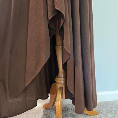 Vintage Ltd, Edition Mr. Boots Hi Low Maxi Dress Suede Accent