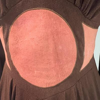 Vintage Ltd, Edition Mr. Boots Hi Low Maxi Dress Suede Accent