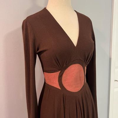 Vintage Ltd, Edition Mr. Boots Hi Low Maxi Dress Suede Accent