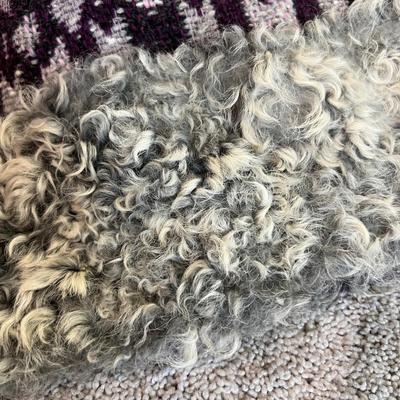 Vintage Dutch Maxi Coat w Curly Lamb Trim