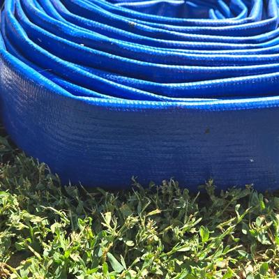Agricultural PVC Lay Flat Hose Water Drain -Pool-Threaded Ends #1
