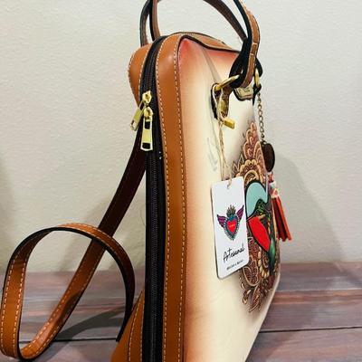 New ARTESANAL Hummingbird Embossed Bag