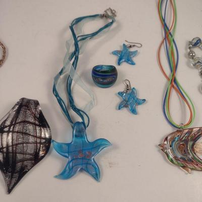 Collection of Glass Jewelry (#74)