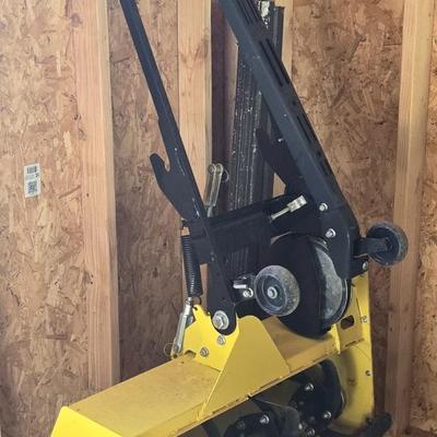 JOHN DEERE 4 Rivers X 580 with 54" Accel Deep Deck with John Deere Tiller, John Deere Snow Blower, and Yardworks Lawn Sweeper