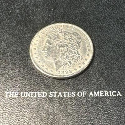1882 S Morgan AU58 US COIN 1$ silver