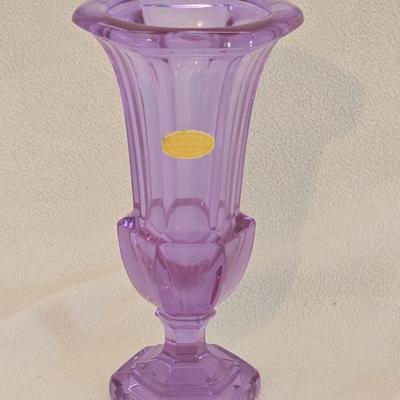 Vintage Moser Purple Crystal Vase