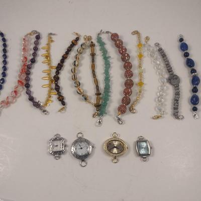 Collection of Four Watches with Interchangeable Bands (#92)