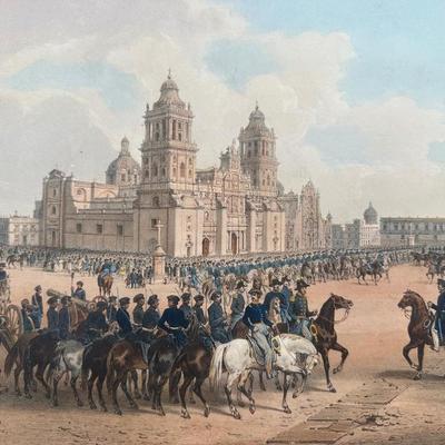 CARL NEBEL (1805-1855), Gen. Scott’s Entrance into Mexico