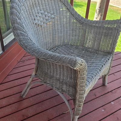 Vintage Wicker Chair #1