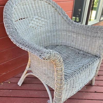 Vintage Wicker Chair #2