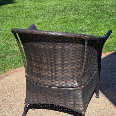 Woven Patio Chair and Ottoman #2