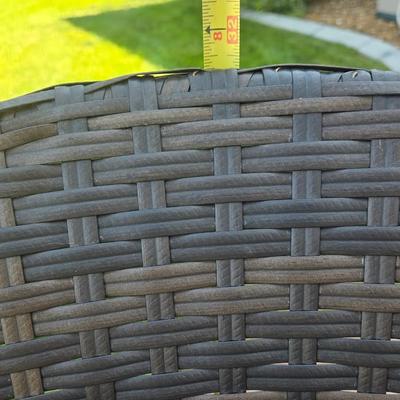 Woven Patio Chair and Ottoman #2