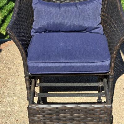 Woven Patio Chair and Ottoman #2