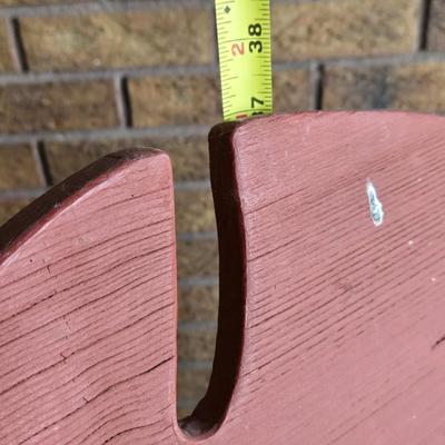 Unique Fish Shaped Adirondack Chair and Ottoman