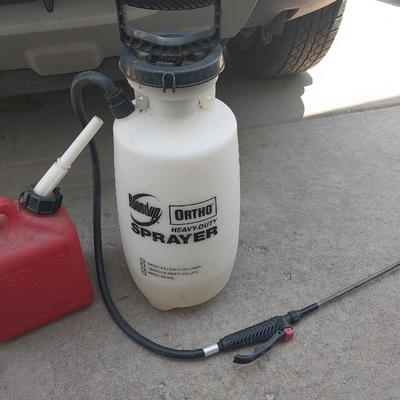 CHEMICAL SPRAYER-GALLON GAS CAN-SMALL HOSE