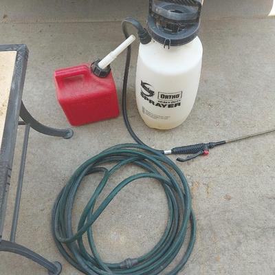 CHEMICAL SPRAYER-GALLON GAS CAN-SMALL HOSE