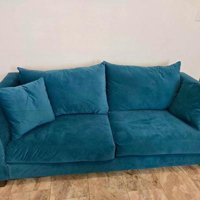 Teal Blue Sofa