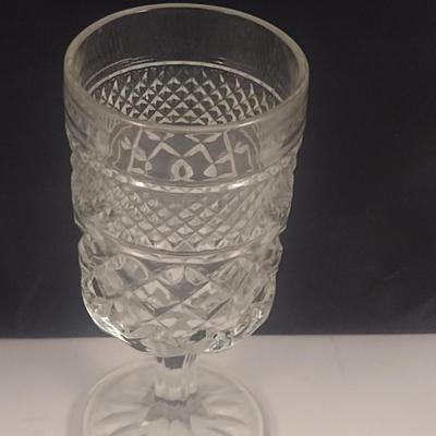 Vintage Anchor Hocking Wexford Pattern Water Goblets- 4 Pieces