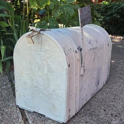 Large Mailbox with Flag