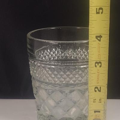 Vintage Anchor Hocking Wexford Pattern Old Fashioned Glasses- 10 Pieces