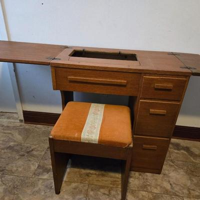 Sewing Cabinet & Stool