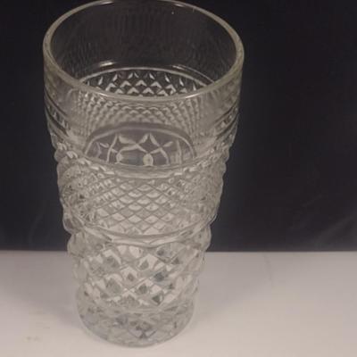 Vintage Anchor Hocking Wexford Pattern Flat Iced Tea Glasses- 12 Pieces