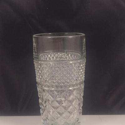 Vintage Anchor Hocking Wexford Pattern 11 0z Flat Tumblers- 12 Pieces