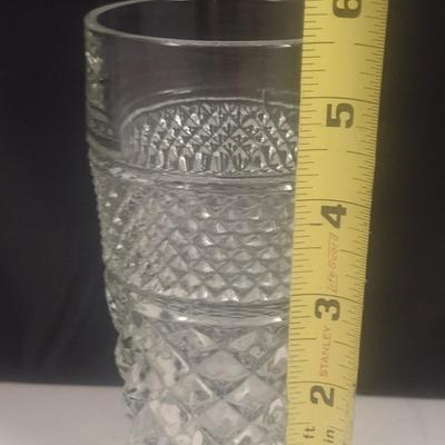 Vintage Anchor Hocking Wexford Pattern 11 0z Flat Tumblers- 12 Pieces