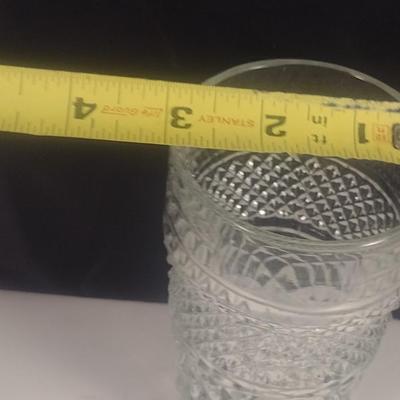 Vintage Anchor Hocking Wexford Pattern 11 0z Flat Tumblers- 12 Pieces