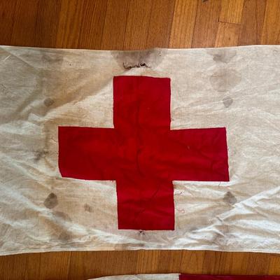 Red Cross, Signal and French Flags