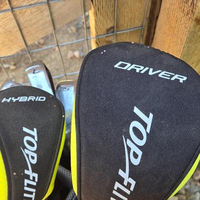 Top Flight Golf Clubs and Bag - Left Handed Youth Clubs