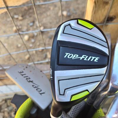Top Flight Golf Clubs and Bag - Left Handed Youth Clubs