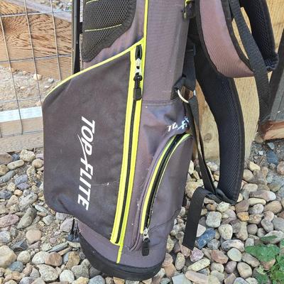 Top Flight Golf Clubs and Bag - Left Handed Youth Clubs