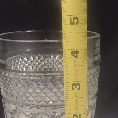 Vintage Anchor Hocking Wexford Pattern Double Old Fashioned Glasses- 8 Pieces